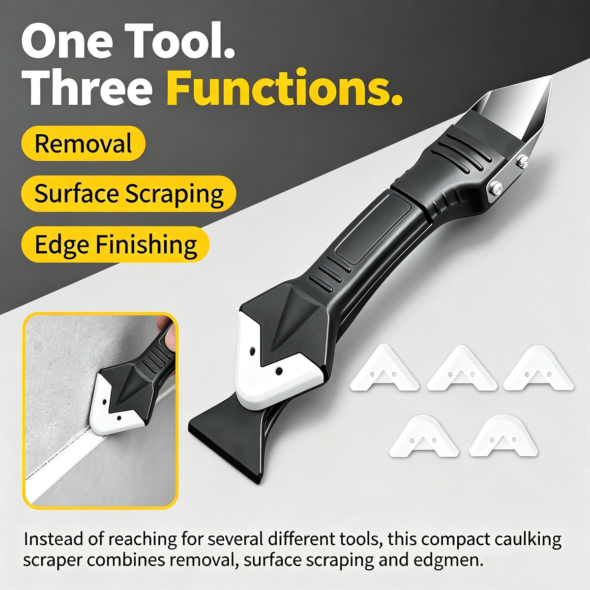 MultiFunctional 3-In-1 Powerful Scraper (Shovel, Scraper, Edge Scraper)