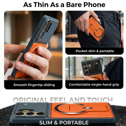 📱Multifunctional Magnetic Case with Invisible Stand & Camera Protection for Samsung S Series