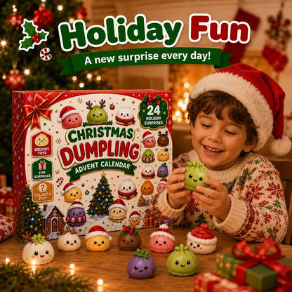 🥟24-Day Christmas Dumpling Countdown Toy Calendar