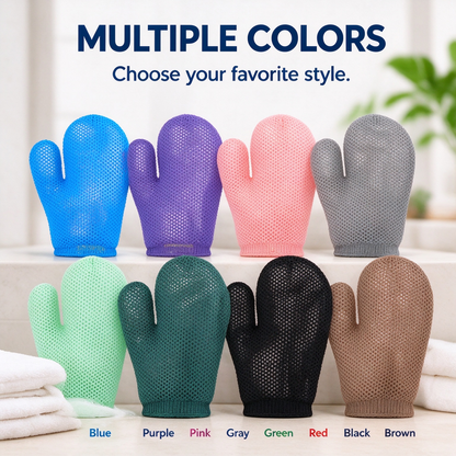 🚿Honeycomb mesh shower scrub gloves