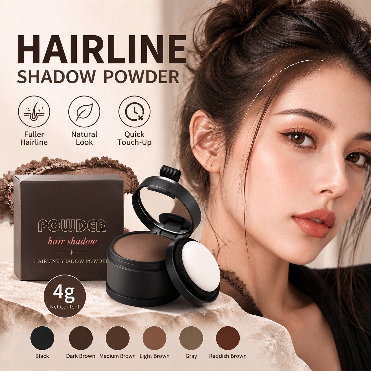 Hair coloring powder