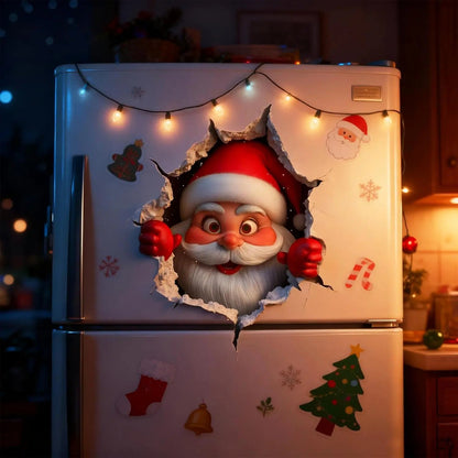 🎅 Santa Claus Wall Sticker | Peel & Stick Christmas Decor 🎄✨