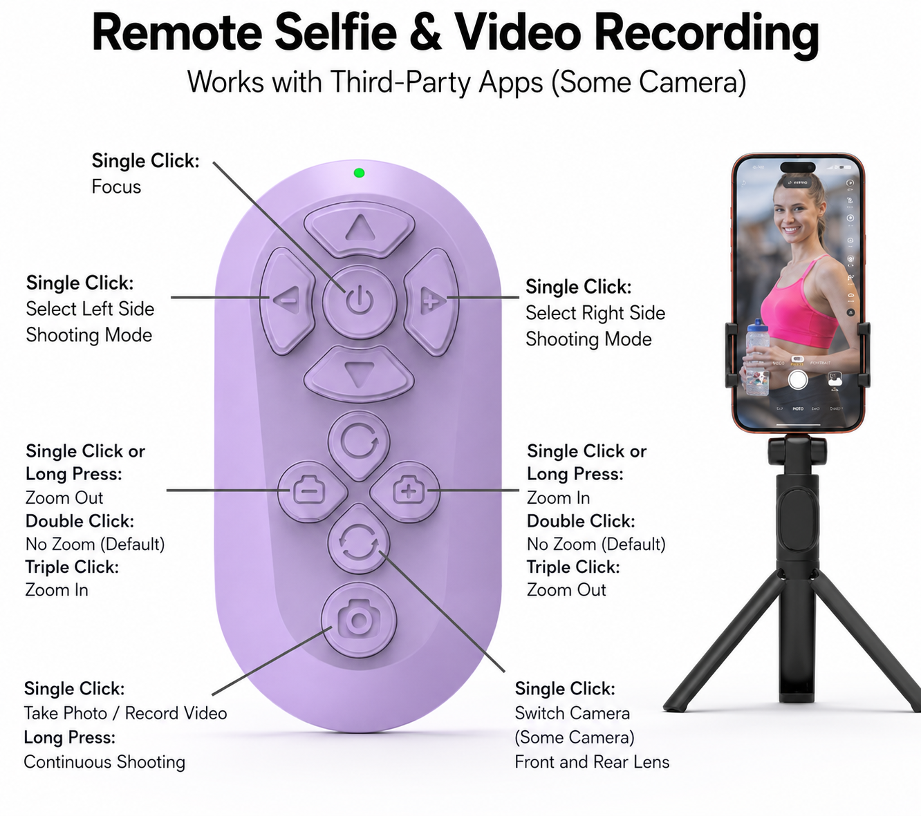 📱Short-video mobile device controls Bluetooth remote controller