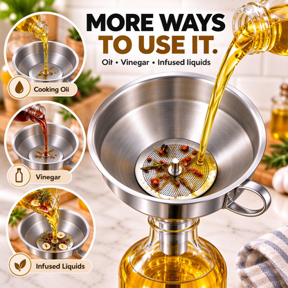Stainless steel filter funnel