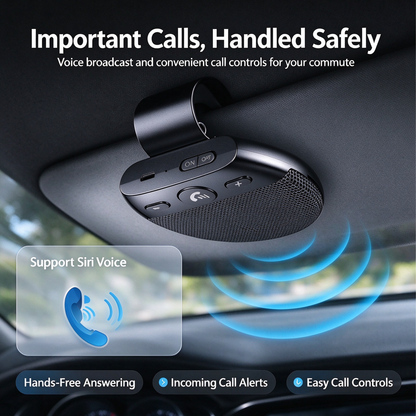 Bluetooth car sun visor hands-free speaker