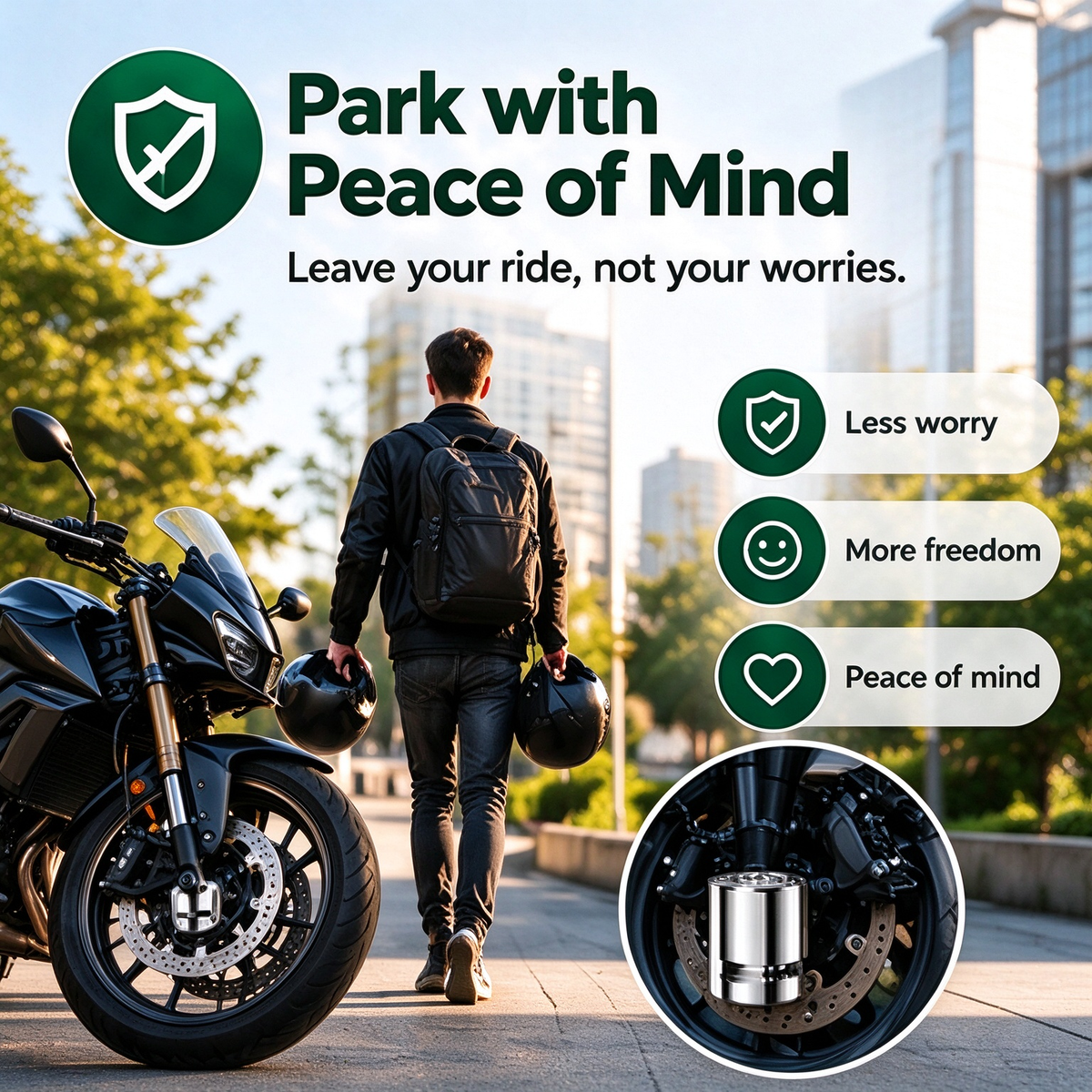 Motorcycle Disc Brake Lock