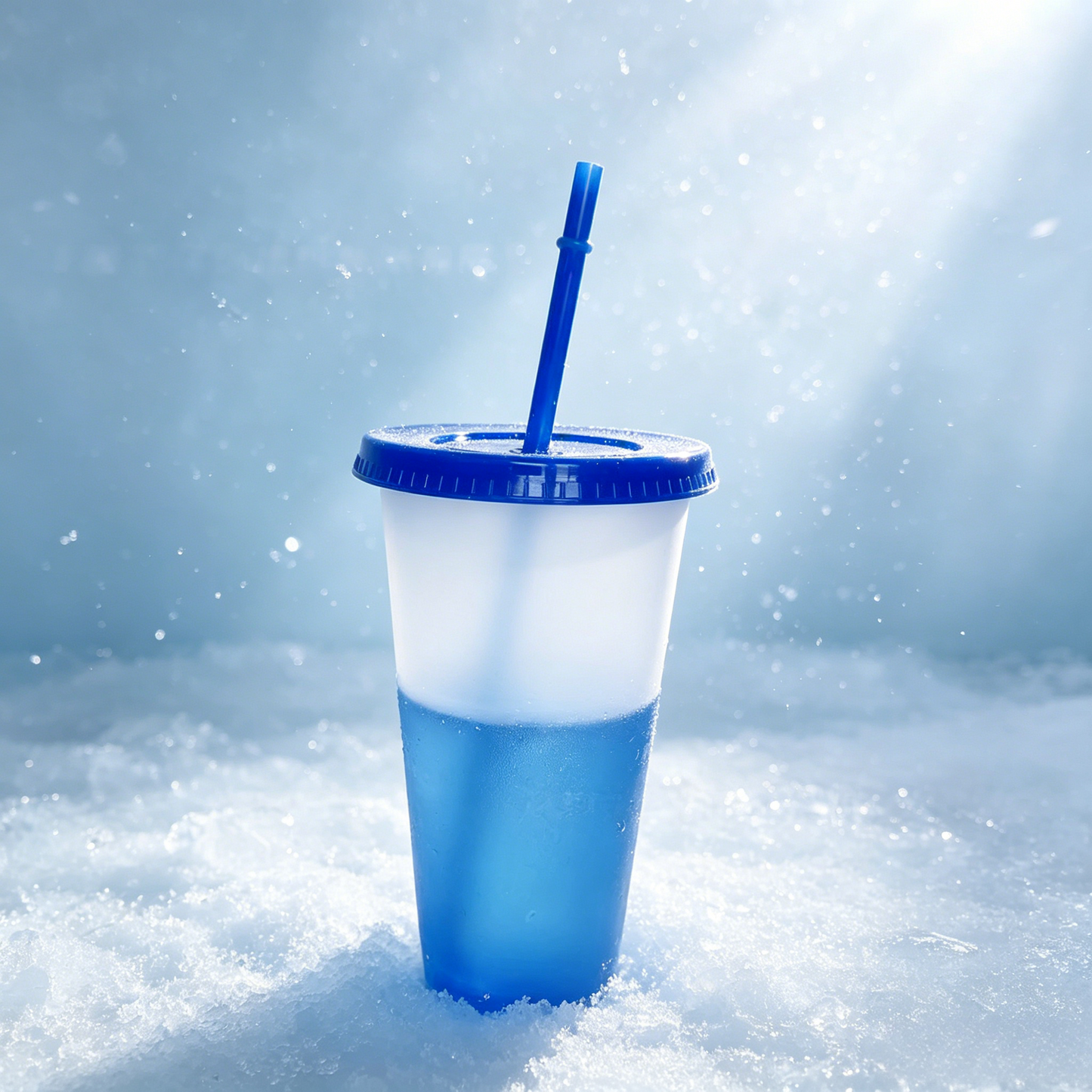❄️Summer temperature-regulating large-capacity color-changing cup when cooled