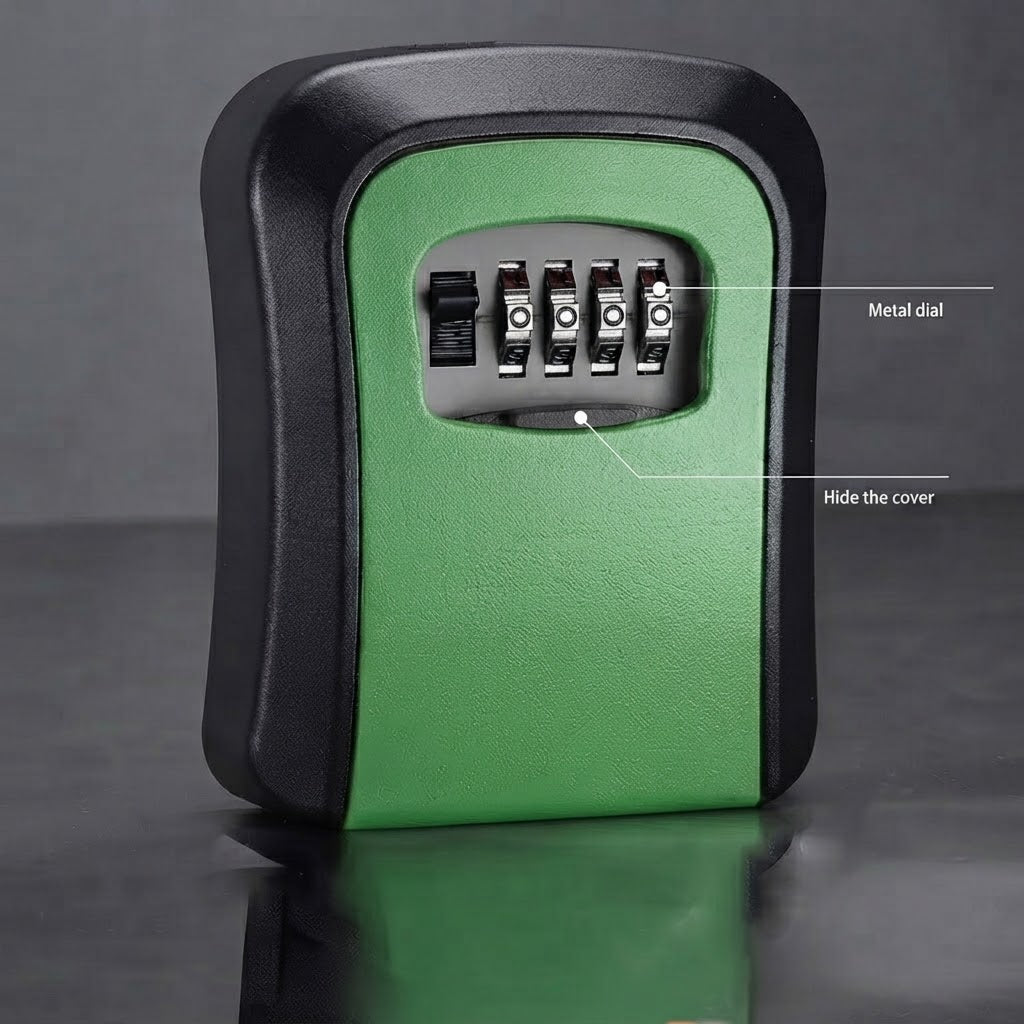 🔐Never Get Locked Out Again  | Secure 4-Digit Wall-Mounted Key Lock Box 🏡