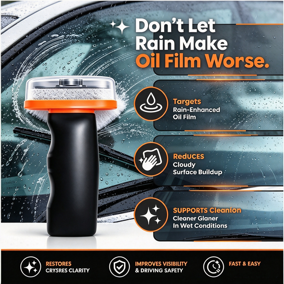🧽Car Windshield Oil Film Remover