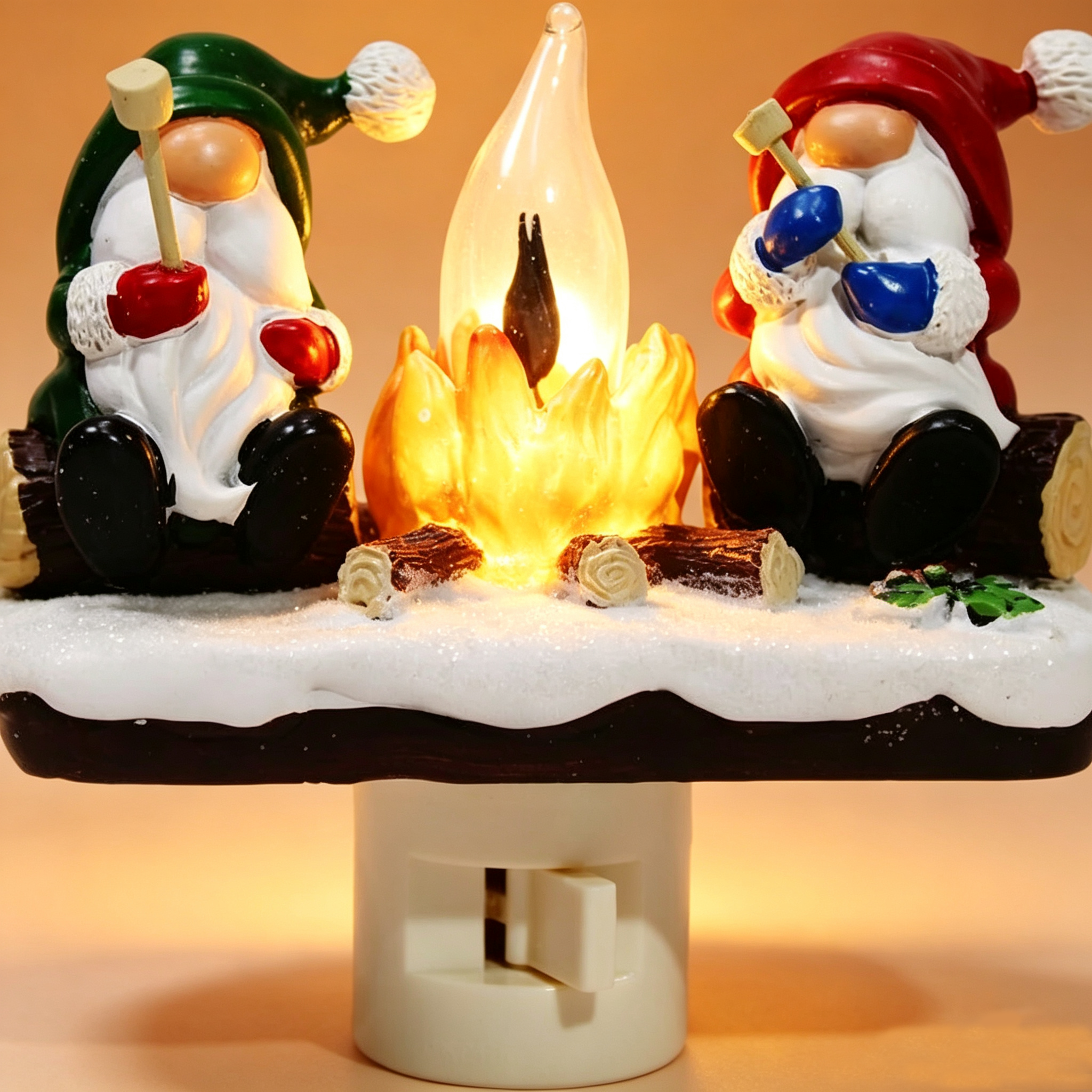 Gnome S'mores Lamp
