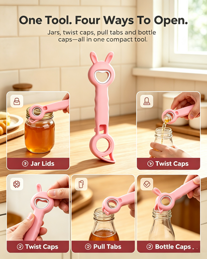 4-in-1 Easy-Grip Jar & Bottle Opener