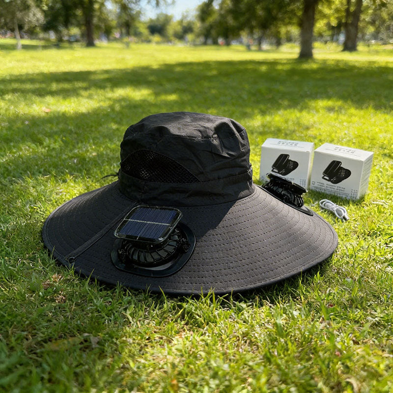 🌞New Solar-Powered Outdoor Cooling Fan Hat