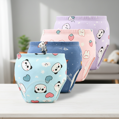🚽🌱 Toddler Potty Training Pants 100% Cotton Soft Reusable Underwear