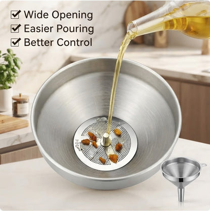 Reusable Stainless Steel Funnel Filter