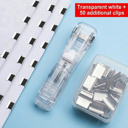 📄 Portable Binder Clip Stapler