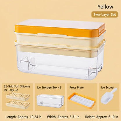 🧊Stackable ice cube tray set - with lid and storage box
