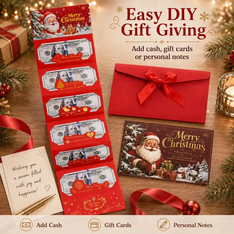 6-Slot Christmas Money Gift Holder