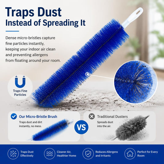 🧹Bendable Flexible Microfiber Fan Cleaning Duster Dust Remover