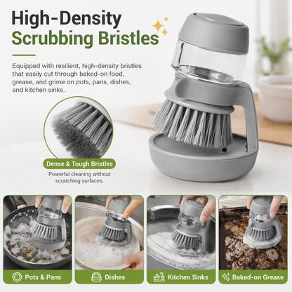 🧼Kitchen Dish Brush with Soap Dispenser