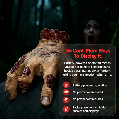 Halloween dynamic palm decoration props