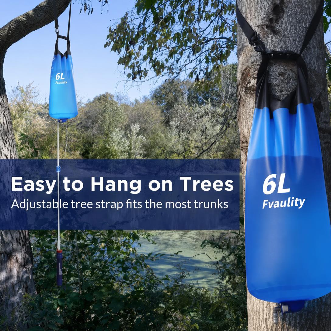 💧⛺6-liter gravity-fed multi-functional camping water purifier