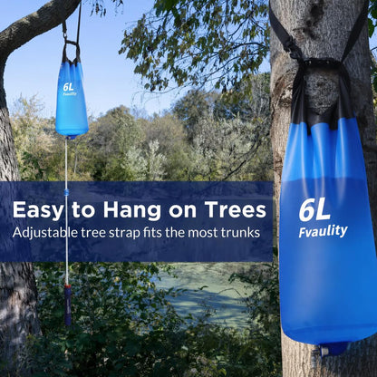 💧⛺6-liter gravity-fed multi-functional camping water purifier