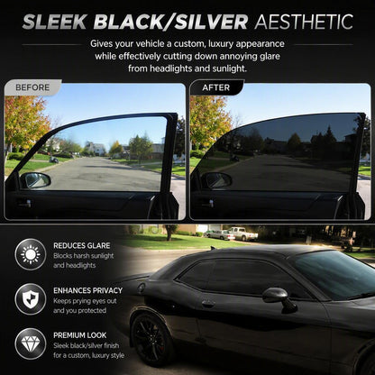 ☀️Single-layer black automotive window shading film