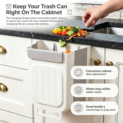 Hanging Kitchen Trash Can for Cabinet Door