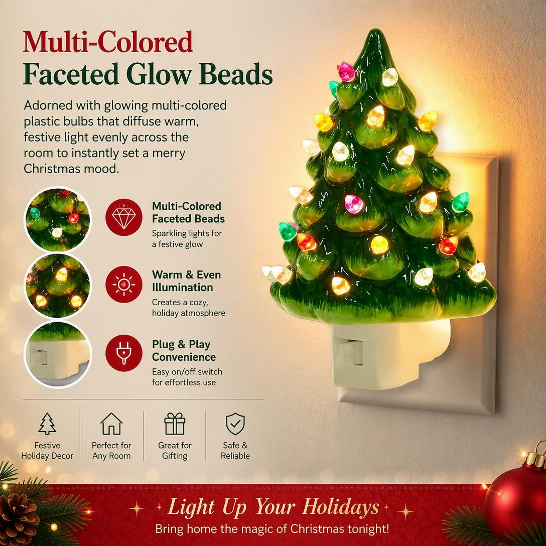 🎄Retro decorative Christmas tree night lights