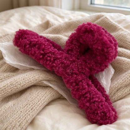 Plush shark claw hair clip
