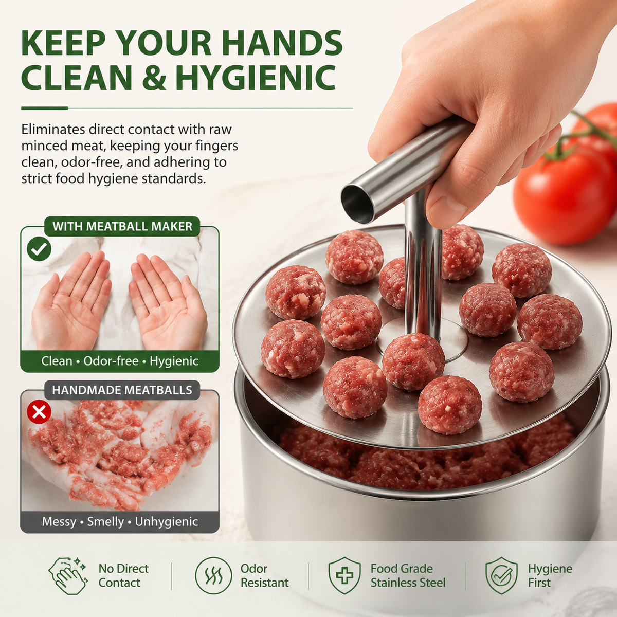 ⚡Upgrade 6/12 Ball Manual Meatball Maker Tool