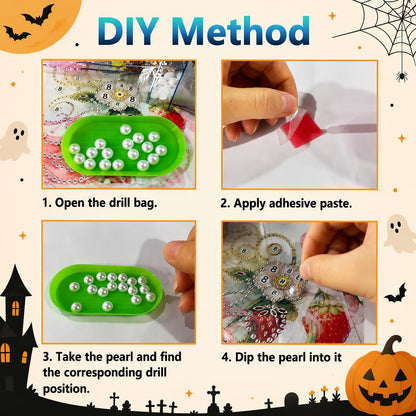 👻💎Halloween Ghost Pearl Art DIY Kit