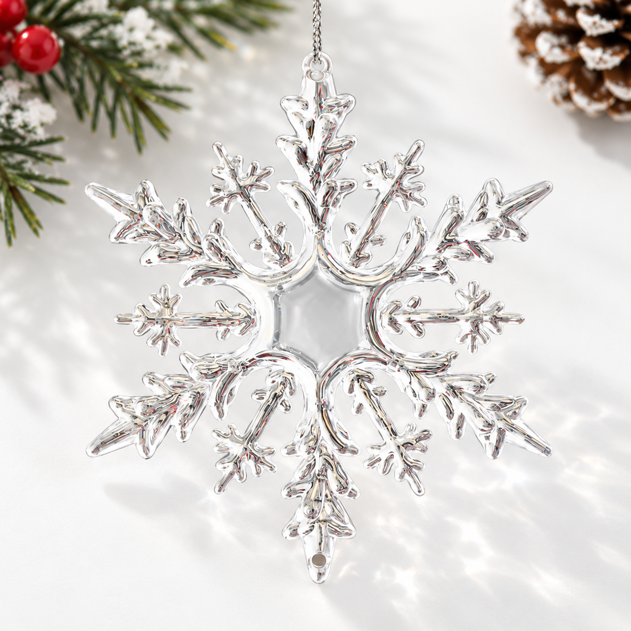 10 Pcs Crystal Snowflake Set