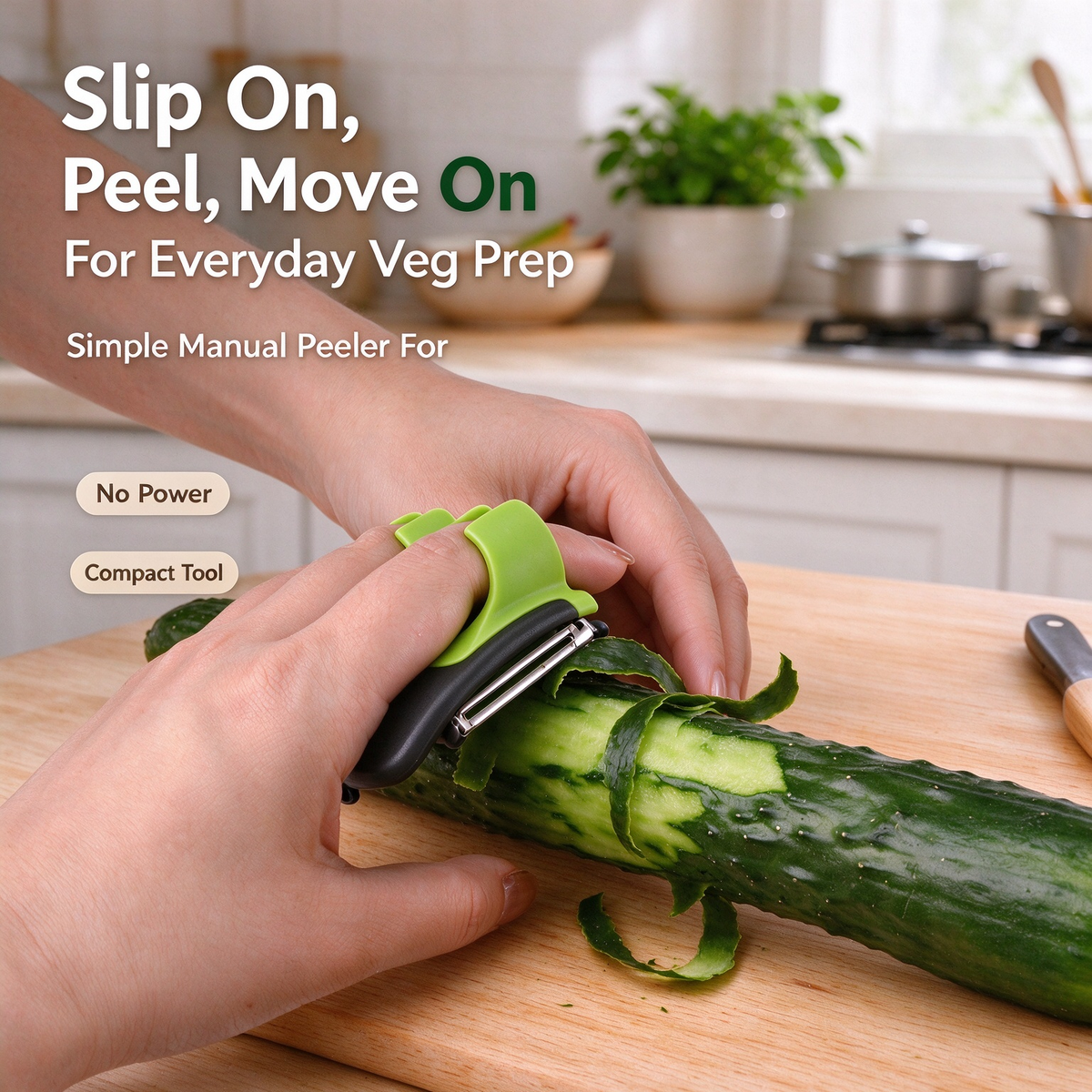 Finger-Grip Vegetable Peeler