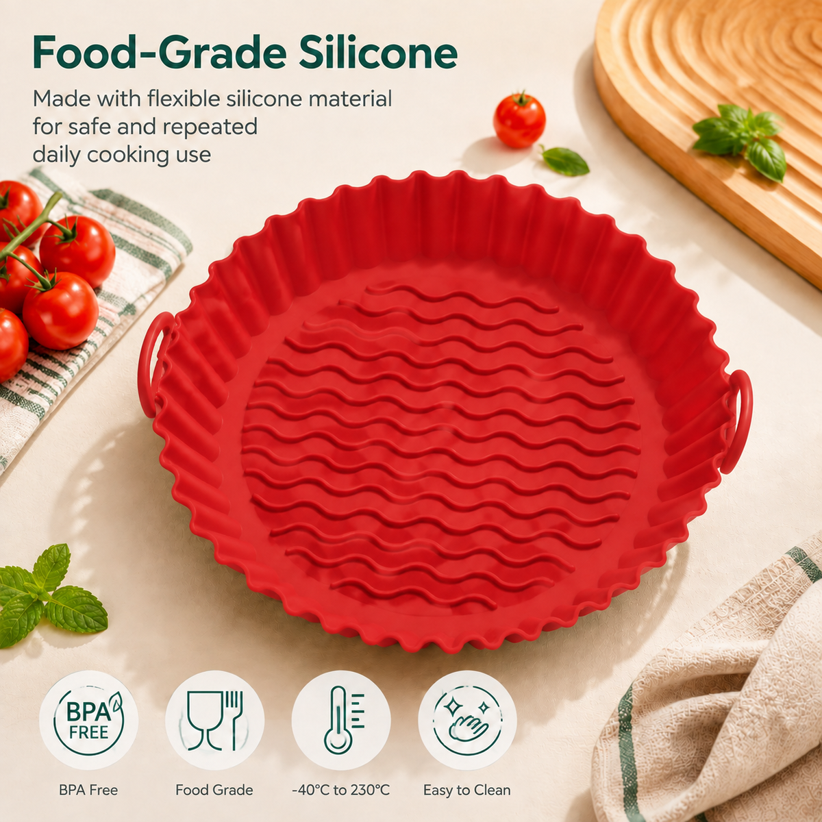 Reusable Heat-resistant Silicone Baking Pan