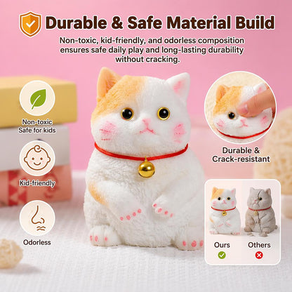 💥Soft and Cuddly Cat – Stress-Relief Squeezable Toy