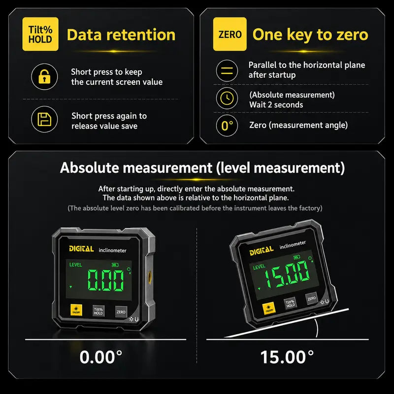 Portable Magnetic Digital Angle Finder