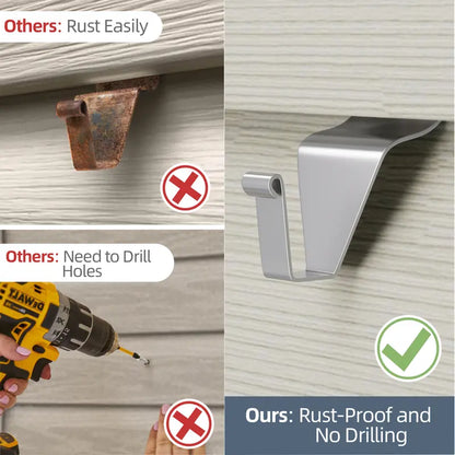 🏠🔗 Stainless steel No Hole Siding Hanging Hanger