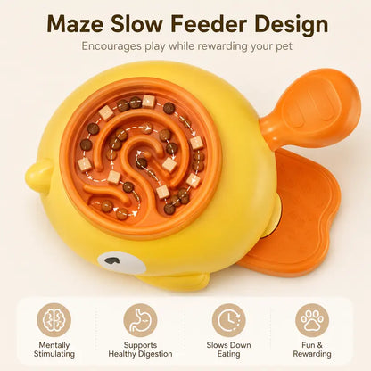 Cat Treat Dispenser Toy, Slow Feeding Enrichment Toy for Cats and Small Dogs