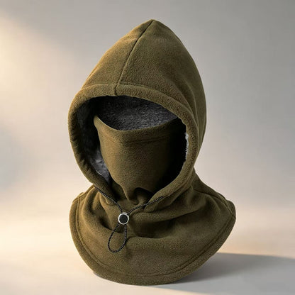 One‑Piece Winter Full Head Face Neck Cover With Drawstring Adjustable