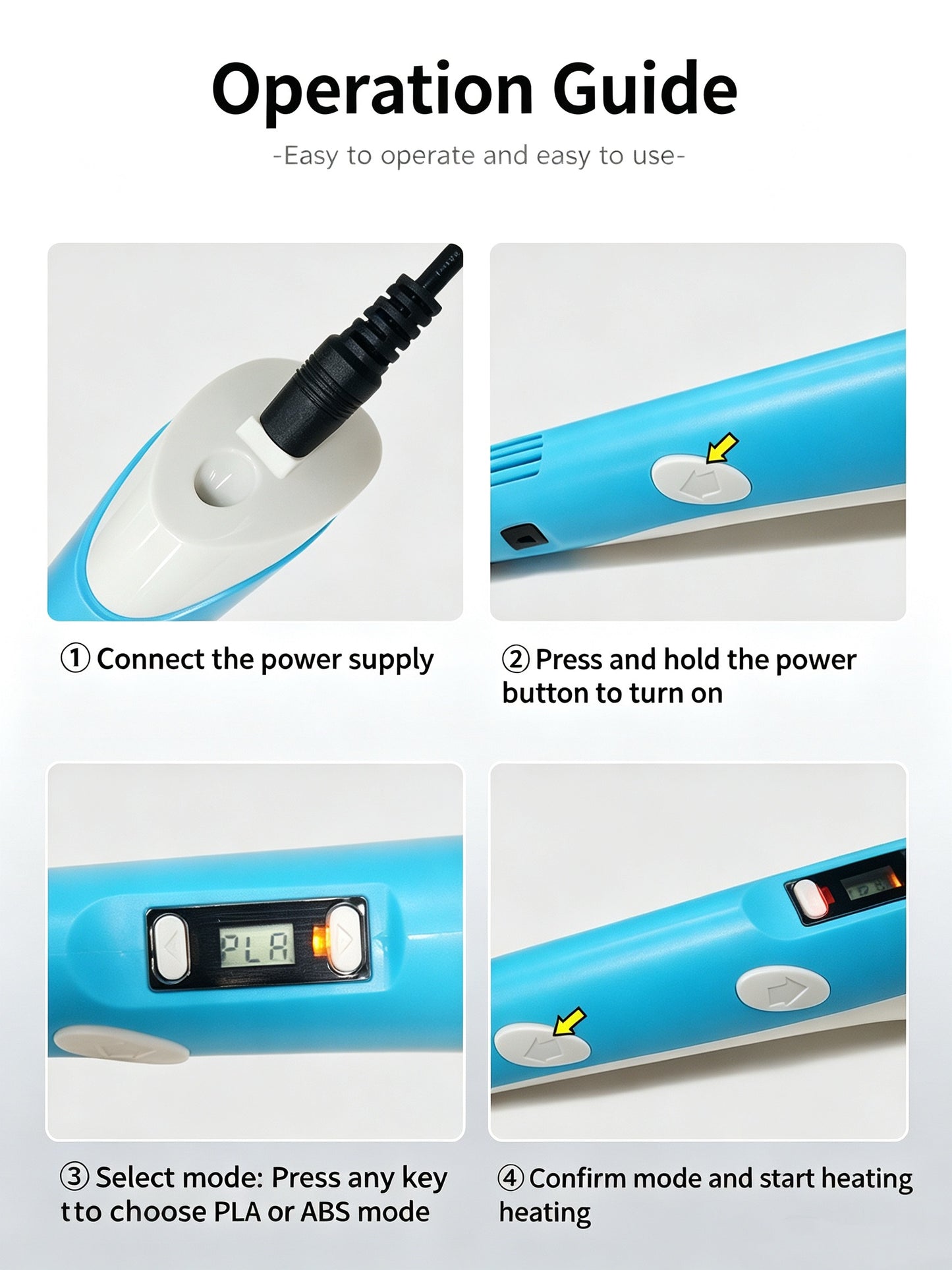 Smart 3D Printing Pen for Kids‑Easy‑Use DIY Drawing Pen