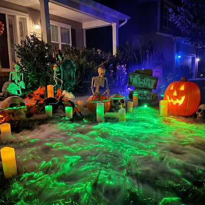 🎃 Halloween Laser Swamp Projector – Spooky Fog & Haunted Yard Light 👻