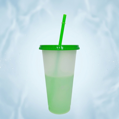 ❄️Summer temperature-regulating large-capacity color-changing cup when cooled