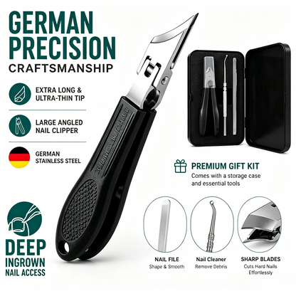 💨Wide Jaw Opening Anti-Splash Slanted Eagle Beak Beveled Nail Clipper Set