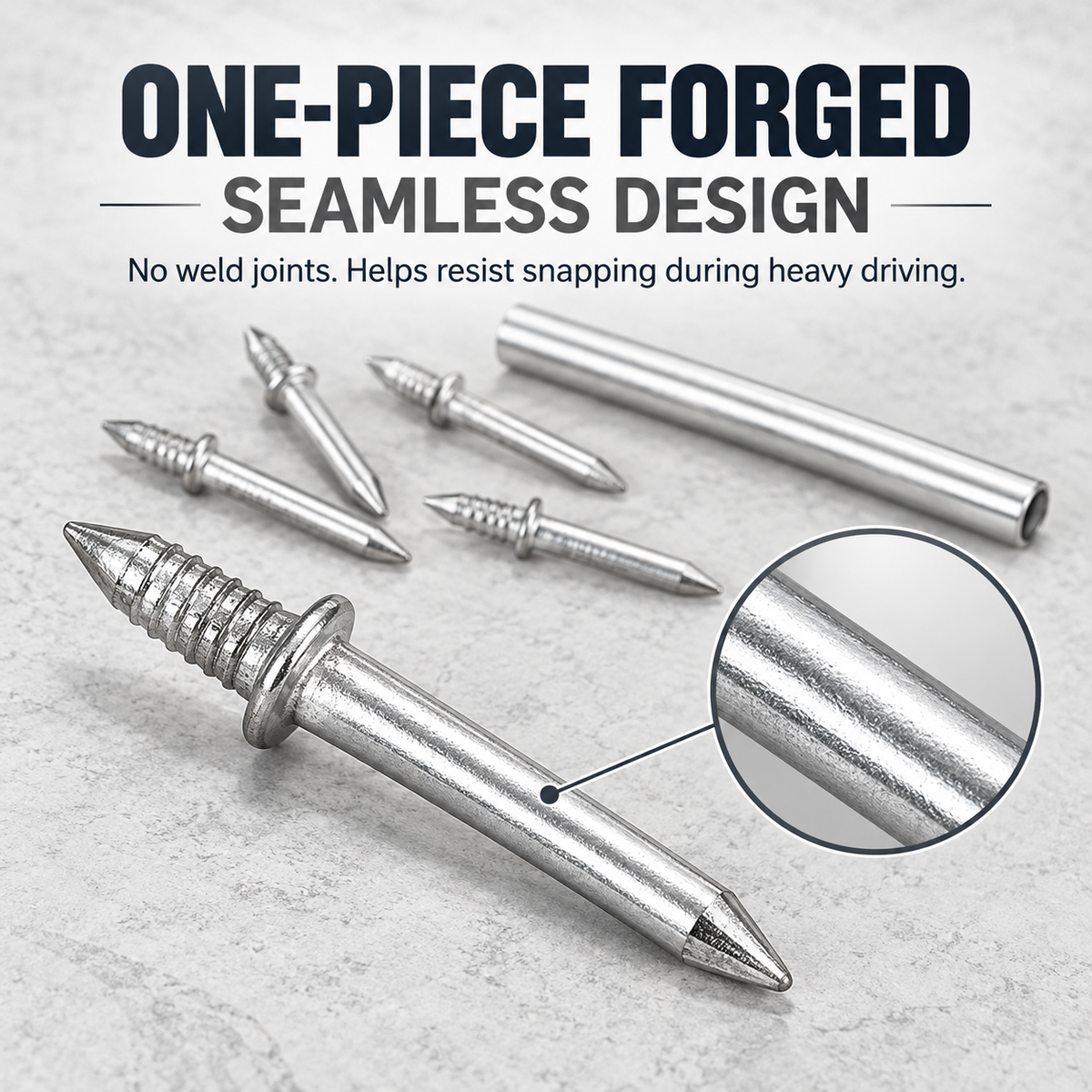 🔧100 Double-Ended Carbon Steel Baseboard Nails - Corrosion Resistant, Easy to Use, Invisible and Mark-Free Fixing