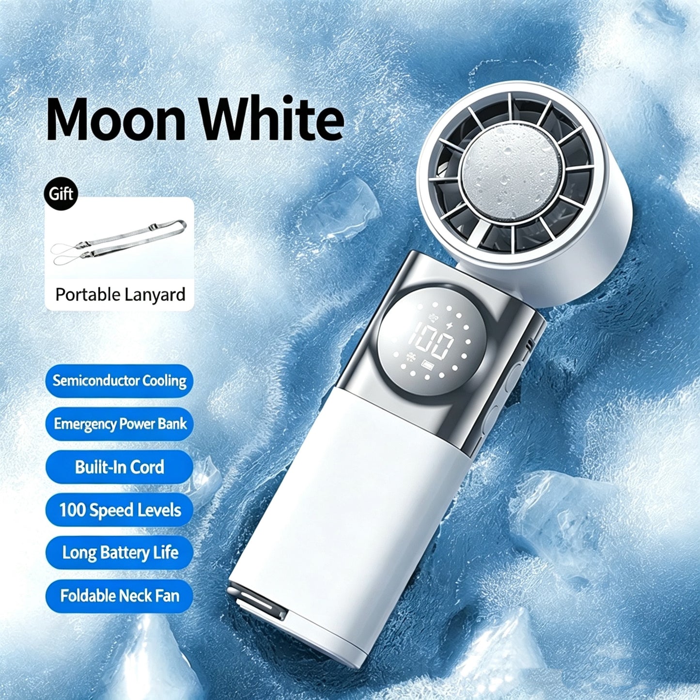 Portable Refrigeration Fan with Emergency Power Bank