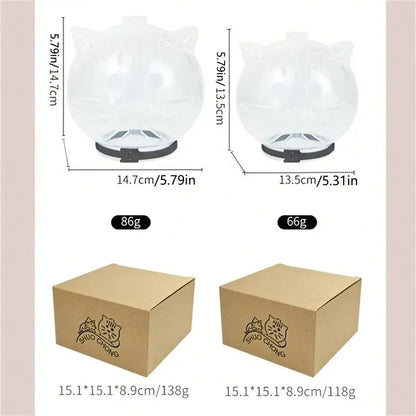 Translucent Cat Muzzle Bite Guard - Breathable Cap