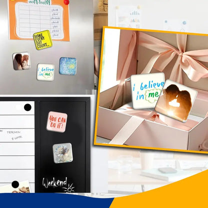 🧲📸 Magnetic Clear Acrylic Photo Frames DIY Fridge Magnets