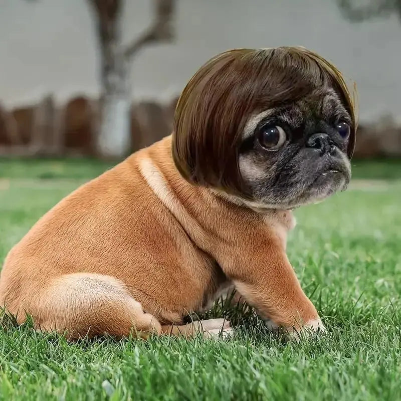 🐶Funny Pet Wig Hair Accessories for Dogs & Cats