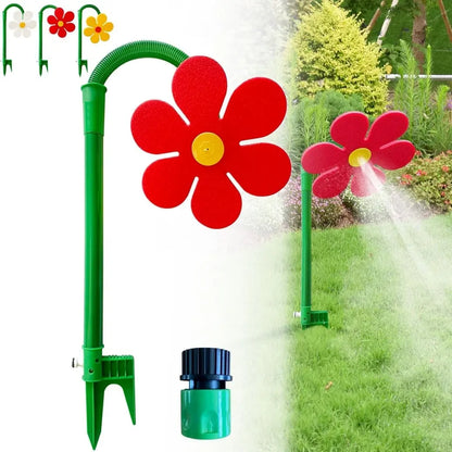 💦💃 360° Rotating Funny Dancing Crazy Daisy Water Sprinkler for Lawn Garden